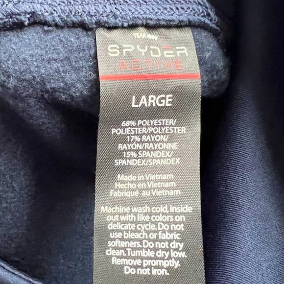 Spyder Athletic Navy Blue Leggings with Back Zipper Pocket - Picture 9 of 14